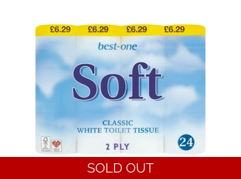 Best One Soft Classic Toilet Tissue 24 pack 2ply